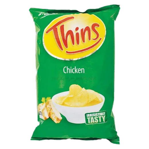 Thins Chicken Potato chips vending machine product