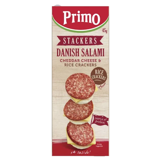 Primo Stackers Danish Salami Cheese & crackers vending machine product