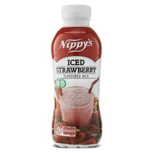 Nippy's Iced Strawberry Flavoured milk vending machine product