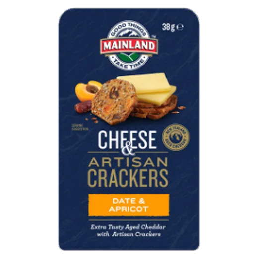 Mainland Cheese & Artisan Crackers Date & Apricot Cheese & crackers vending machine product