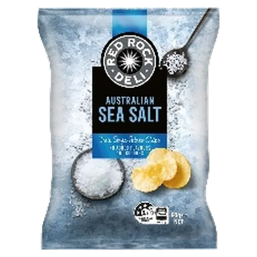 Red Rock Deli Australian Sea Salt Potato chips vending machine product