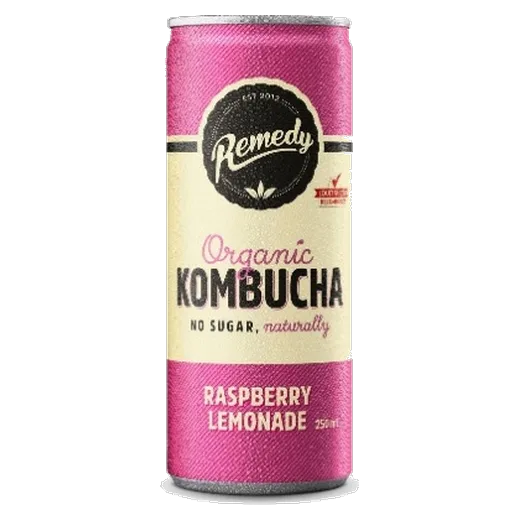 Remedy Kombucha Raspberry Lemonade Kombucha vending machine product