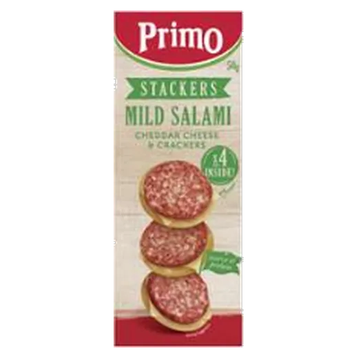 Primo Stackers Mild Salami Cheese & crackers vending machine product
