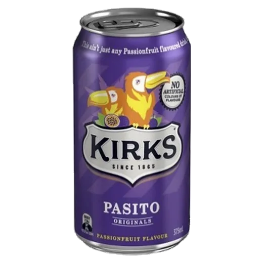 Kirks Pasito Soft drink vending machine product