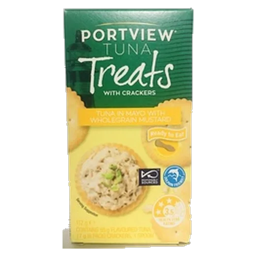 Portview Tuna Treats Classic Mayonnaise Tuna & crackers vending machine product