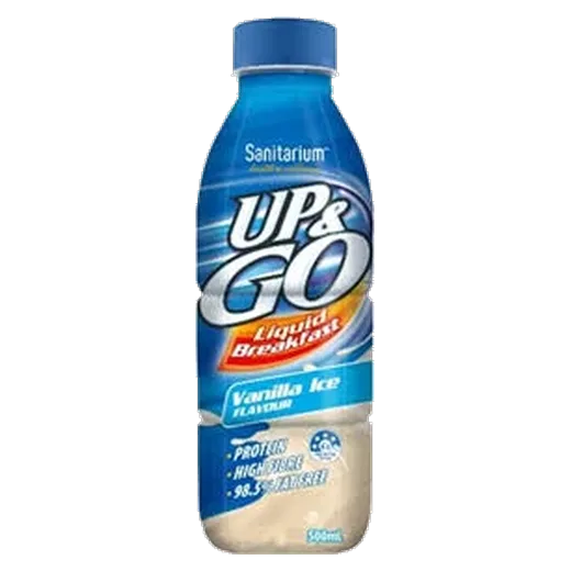 Up&Go Vanilla Ice Liquid breakfast vending machine product