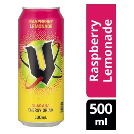 V Raspberry Lemonade Energy drink vending machine product