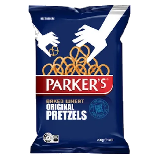 Parker's Original Pretzels Baked wheat pretzels vending machine product