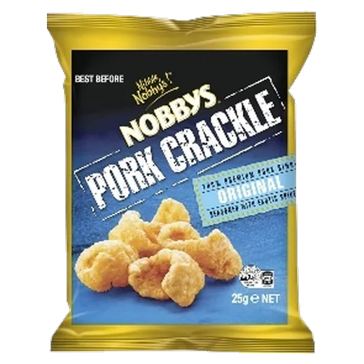 Nobby's Pork Crackle Original Pork crackle vending machine product