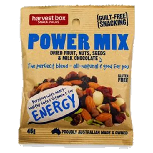 Harvest Box Power Mix Nut & fruit snack pack vending machine product