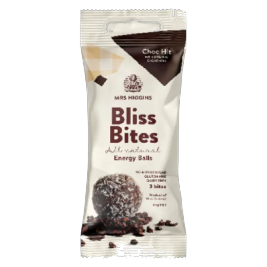 Mrs Higgins Bliss Bites Energy Balls Energy balls vending machine product