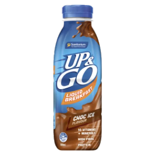 Up&Go Choc Ice Liquid breakfast vending machine product