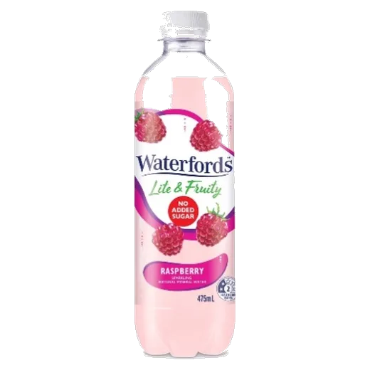Waterfords Lite & Fruity Raspberry Flavoured water vending machine product