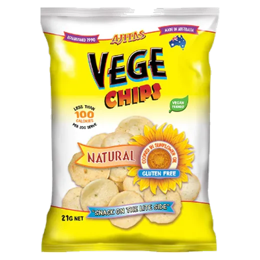 Vege Chips Natural Gluten free chips vending machine product