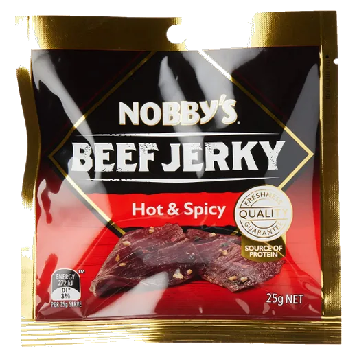 Nobby's Beef Jerky Hot & Spicy Beef jerky vending machine product