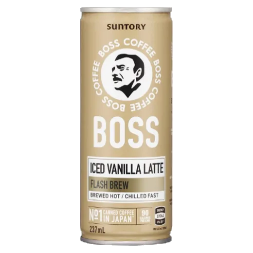 Suntory Boss Iced Vanilla Latte Iced coffee vending machine product