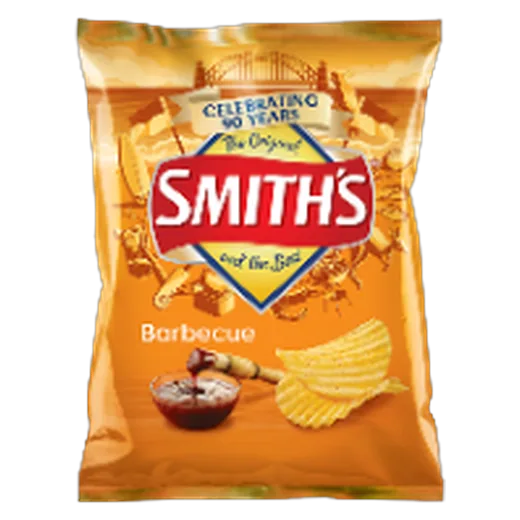 Smiths Crinkle Cut Barbecue Potato chips vending machine product