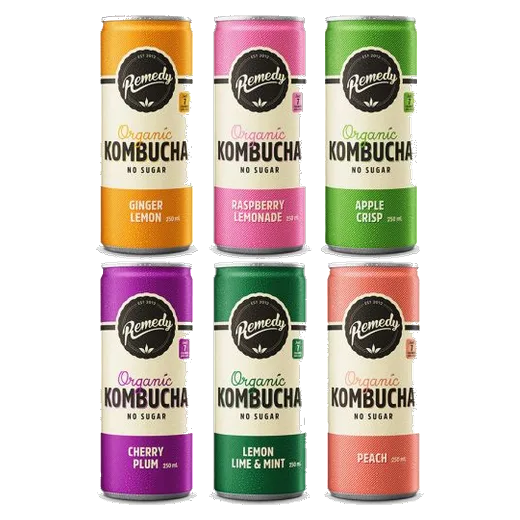 Remedy Kombucha Mixed Flavours Kombucha vending machine product