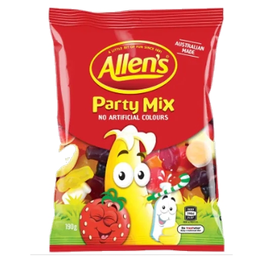 Allen's Party Mix Lollies vending machine product