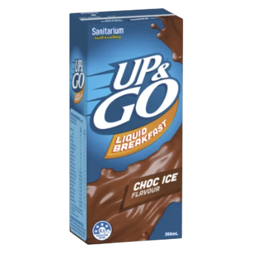 Up&Go Choc Ice Liquid breakfast vending machine product