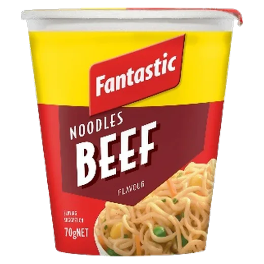 Fantastic Noodles Beef Cup Instant noodles vending machine product
