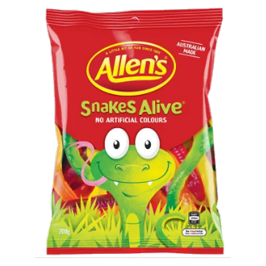 Allen's Snakes Alive Lollies vending machine product