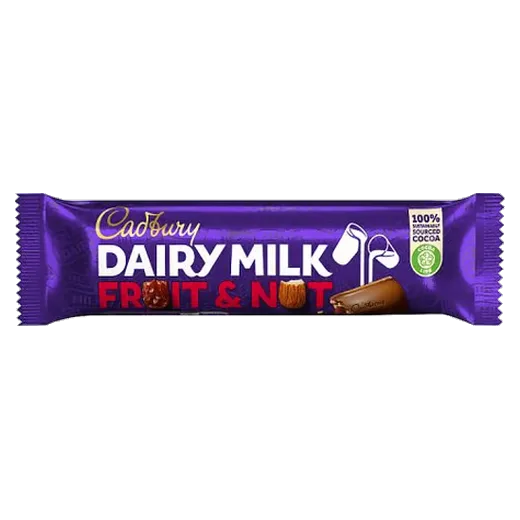 Cadbury Dairy Milk Fruit & Nut Chocolate block vending machine product