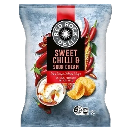 Red Rock Deli Sweet Chilli & Sour Cream Potato chips vending machine product