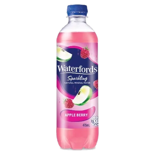 Waterfords Sparkling Apple Berry Sparkling water vending machine product
