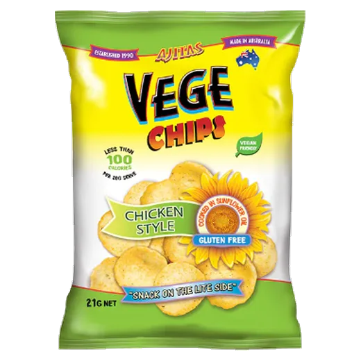 Vege Chips Chicken Style Gluten free chips vending machine product