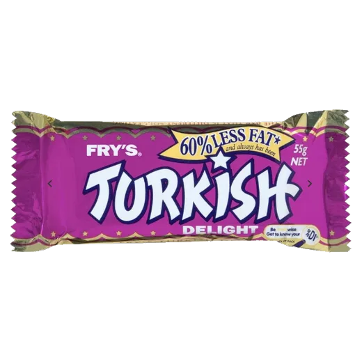 Fry's Turkish Delight Chocolate bar vending machine product