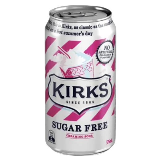 Kirks Sugar Free Creaming Soda Soft drink vending machine product
