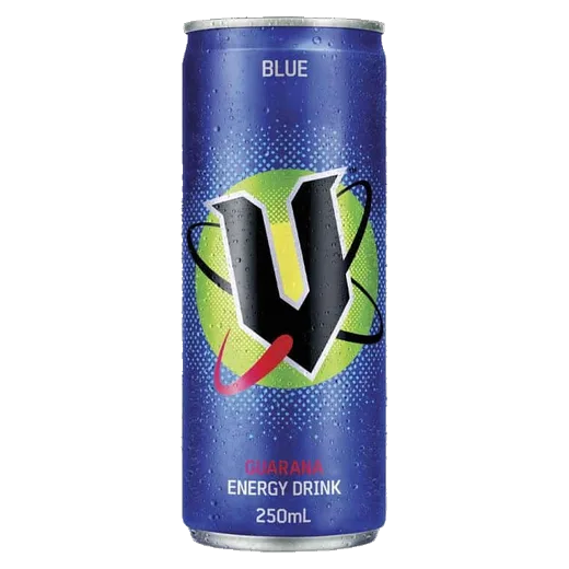 V Blue Energy drink vending machine product