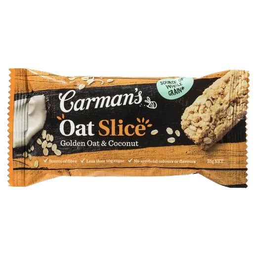 Carman's Oat Slice Golden Oat & Coconut Oat slice vending machine product