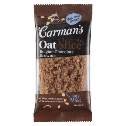 Carman's Oat Slice Belgian Chocolate Brownie Oat slice vending machine product