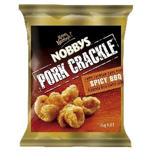 Nobby's Pork Crackle Spicy BBQ Pork crackle vending machine product