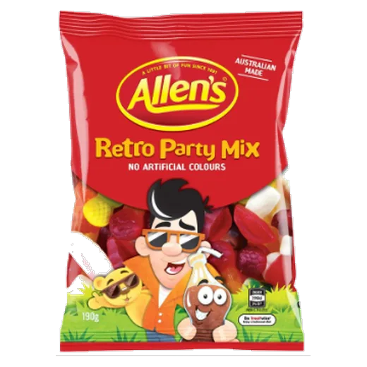 Allen's Retro Party Mix Lollies vending machine product