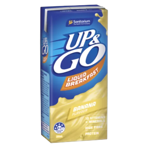 Up&Go Banana Liquid breakfast vending machine product