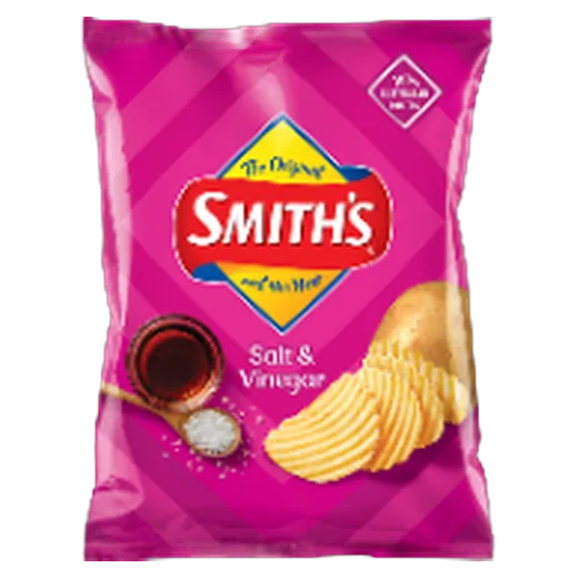 Smiths Crinkle Cut Salt & Vinegar Potato chips vending machine product